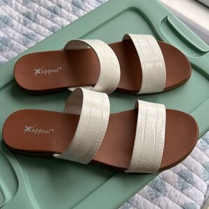Xappeal White Sandals Sleek Minimalist Design MAKE AN OFFER
